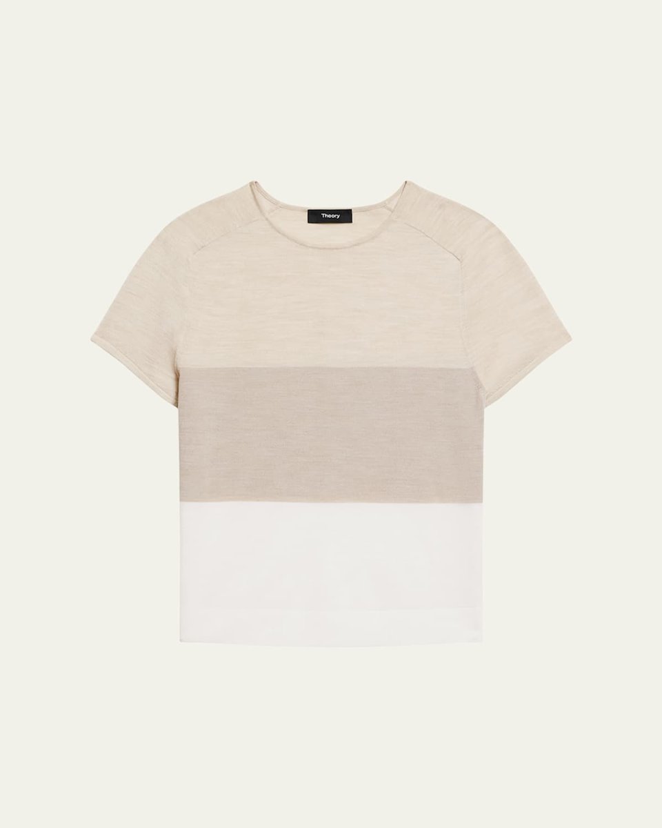 Color Block Crewneck Tee